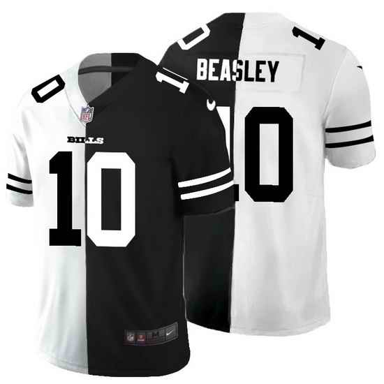 Buffalo Bills 10 Cole Beasley Men Black V White Peace Split Nike Vapor Untouchable Limited NFL Jersey